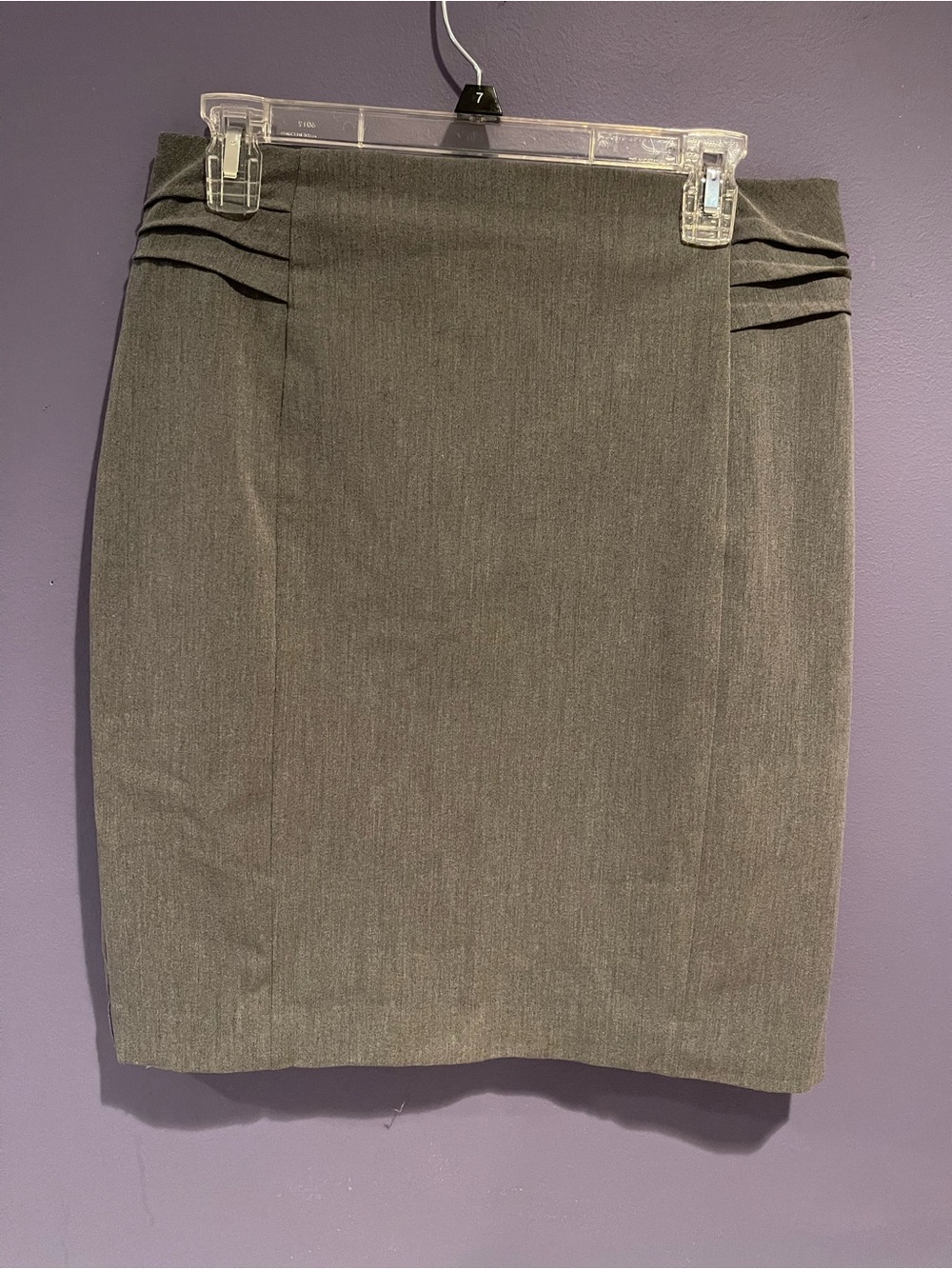 Express Classic Pencil Skirt in Charcoal Gray - Size 10